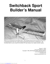 Mountain Models Switchback Sport Builder Manual