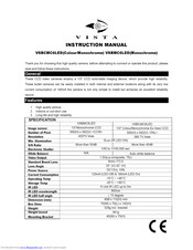 Vista VSBCMC6LED Instruction Manual