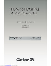 GefenTV GTV-HDMI-2-HDMIAUD User Manual