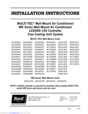 Bard MULTI-TEC W72ABPA Installation Instructions Manual