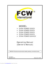 FCW DYNA POWER 503CV Operating Manual