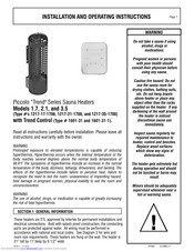 Piccolo Trend 1.7 Installation And Operating Instructions Manual