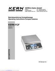 KERN FCF 3K-4 Operating	 Instruction