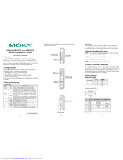 Moxa Technologies MGate MB3270 Quick Installation Manual