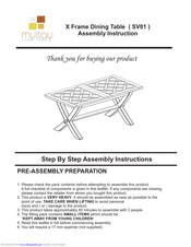 Multay SV01 Assembly Instruction Manual