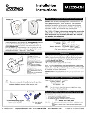 Inovonics Frequency Agile FA200W Installation Instructions