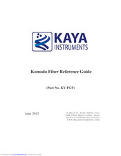 Kaya Instruments Komodo Fiber Reference Manual