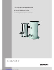 Siemens SITRANS F US SONO 3100 Operating Instructions Manual
