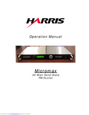 Harris Micromax Operation Manual