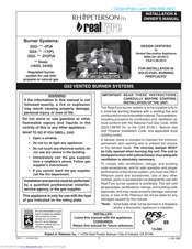 Real Fyre G52-24 Installation & Owner's Manual