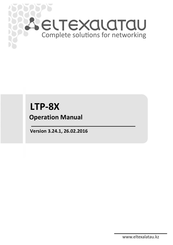 ELTEX LTP-8X Operation Manuals
