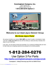 Jayco J-Series 806 Owner's Manual