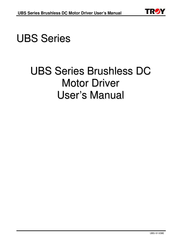 Troy-Bilt Brushless DC Motor Driver User Manual
