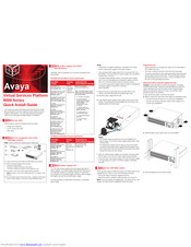 Avaya VSP 8404-DC Quick Install Manual