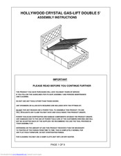 GFW Hollywood Assembly Instructions Manual