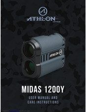 Athlon MIDAS 1200Y User's Manual And Care Instructions