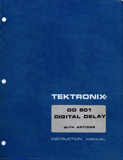 Tektronix DD 501 Instruction Manual