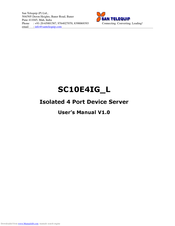San Telequip SC10E4IG_L User Manual