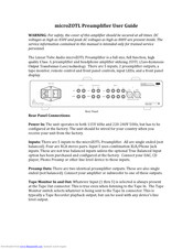 Linear microZOTL User Manual