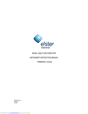 Elster Instromet 2000 Instruction Manual