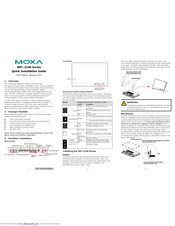 Moxa Technologies MPC-2240 Series Quick Installation Manual