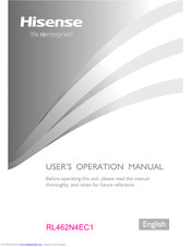 Hisense RL462N4EC1 User's Operation Manual