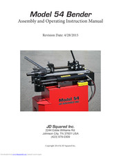 Jd squared Model 54 Manuals ManualsLib