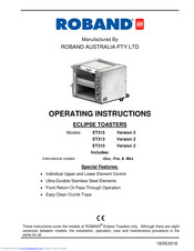 ROBAND ET313 Operating Instructions Manual