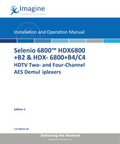 Imagine HDX-6800+B4 Installation And Operation Manual