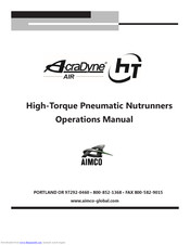 AcraDyne AAP2B785100AR Operation Manual
