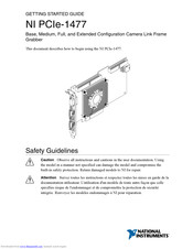 National Instruments PCIe-1477 Getting Started Manual