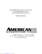 AMERICAN Microsystems 6200 User Manual