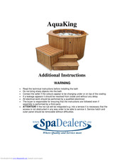 Polar Spas AquaKing Additional Instructions