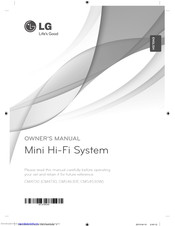 lg CM4730 Owner's Manual