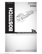 Bostitch BTE820 Instruction Manual