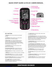 LG VN251 Quick Start Manual