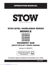 Stow CS706016 Operation Manual