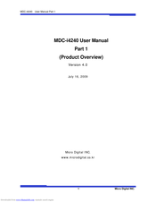 Microdigital MDC-i4240 User Manual