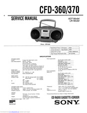 Sony CFD-370 Service Manual