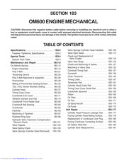 SSANGYONG OM600 Service Manual