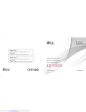 LG LG-V500 Quick Start Manual