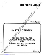 Siemens FCV-500 Instructions Manual