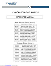 VWR International VWR 10 Instruction Manual