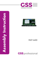 GSS PADT 6400 Assembly Instructions Manual