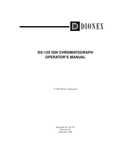 Dionex DX-120 Operator's Manual
