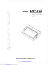 Woosim Systems Inc. PORTI-P340 Operator's Manual