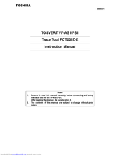 Toshiba PCT001Z-E Instruction Manual
