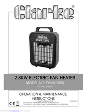 Clarke DEVIL 2000PTC Operation & Maintenance Instructions Manual