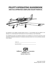 Grumman American GA-7 COUGAR 1987 Pilot Operating Handbook