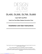 Capital fireplaces Designline DL500 Installation And User Instructions Manual